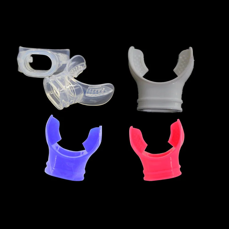 Moldable Black Silicone Scuba Mouthpiece Replacement Snokel and Regulator