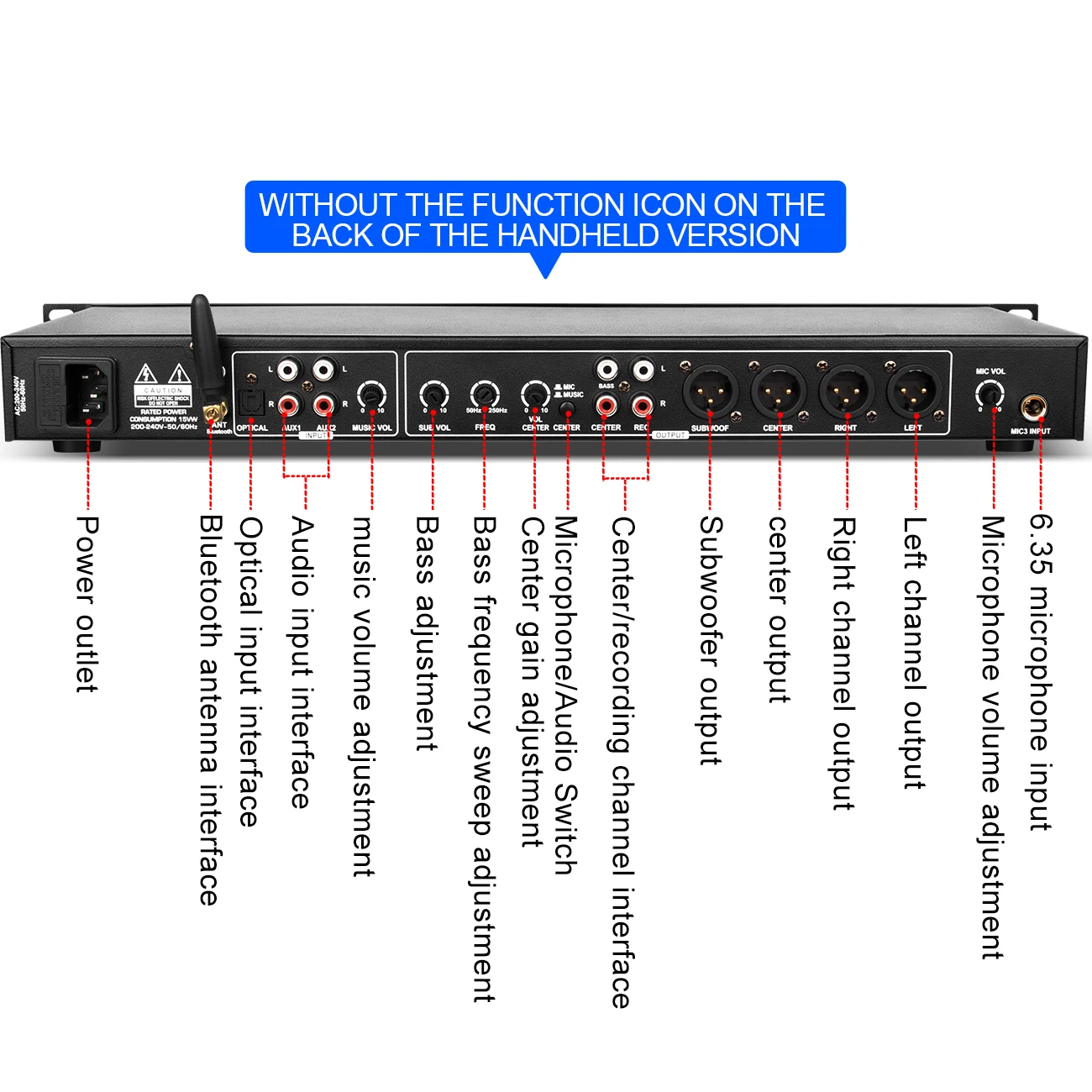 Biner FBX-8 анти вой KTV предварительный эффектор цифровой аудио процессор для домашней вечеринки