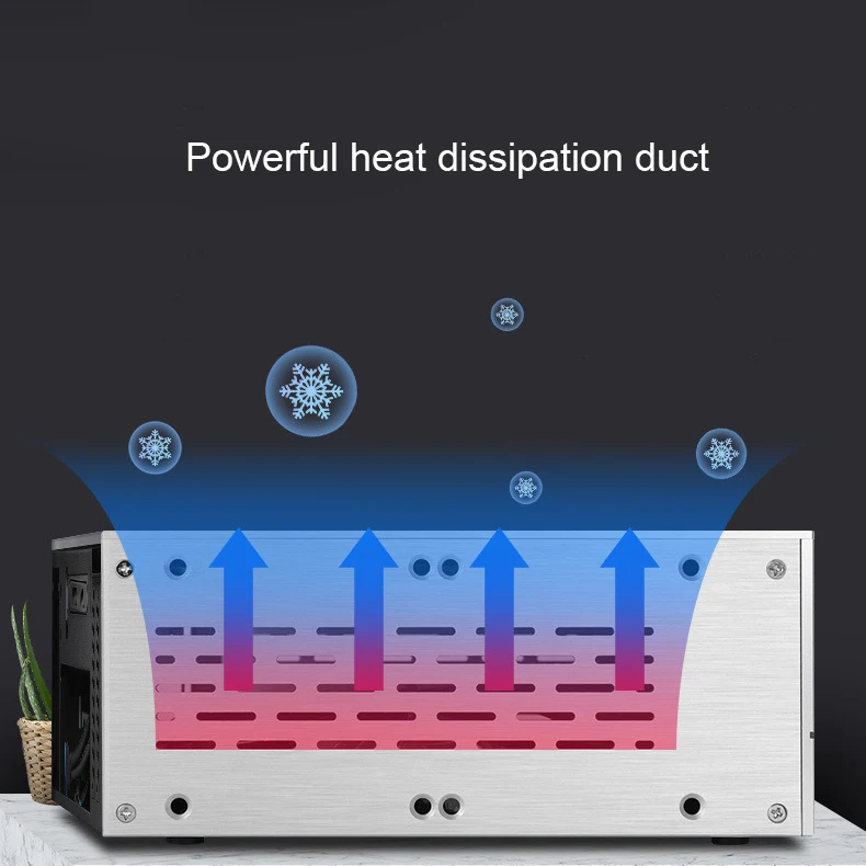 RGEEK A02 Micro PC Chassis SFF Small Form Factor PC Case Mini ITX Computer Gaming Case, Special Supports Half Height GPU