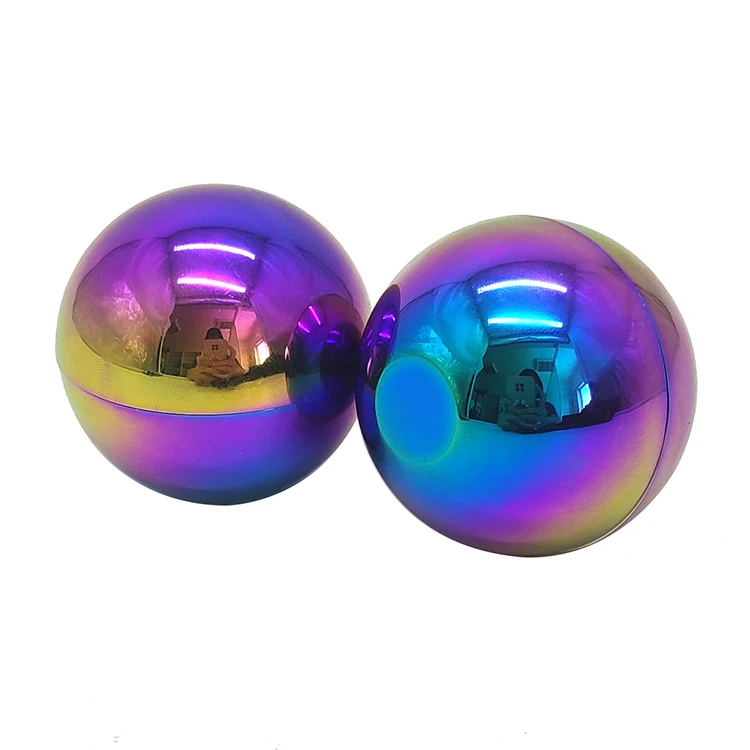 New Pocket 50MM 3 Parts Zinc Alloy Dragon Ball Rainbow Metal Herb Grinder Spice Dry Grinder Wholesale