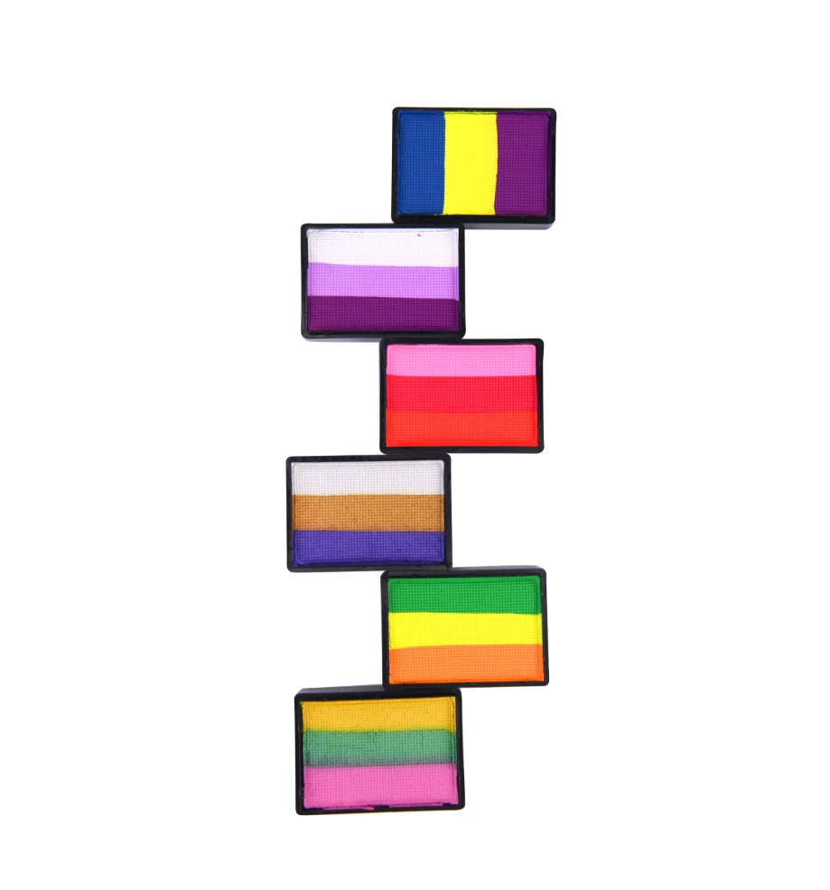 Water Based Split Face Paint and Rainbow Face Paint Easy to Wash Body Painting