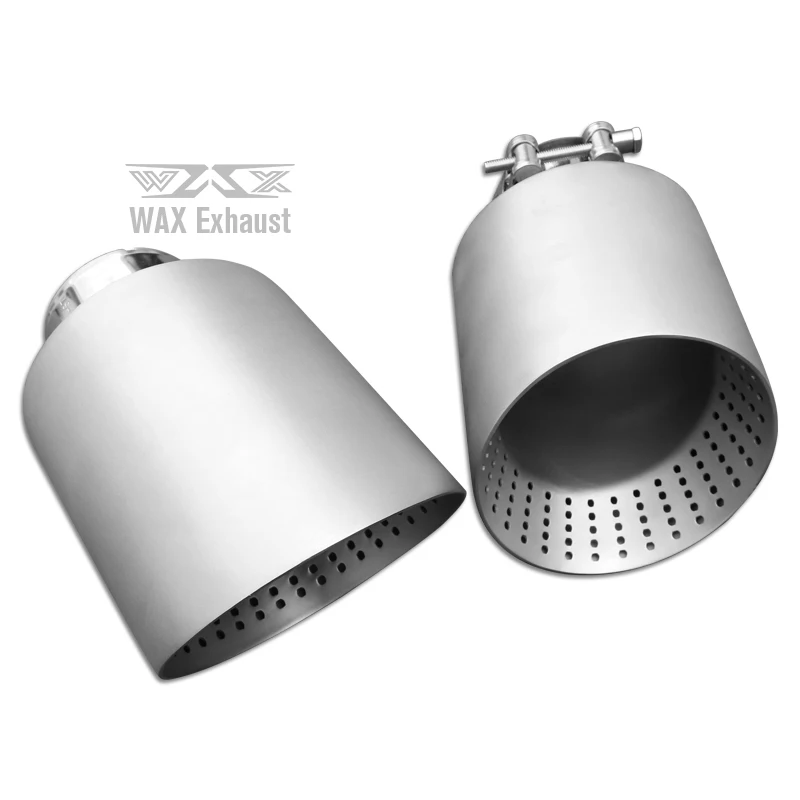 Auto Exhaust Muffler Tips Replace Kit Stainless Steel Baking Finish Exhaust Muffler Tip Tailpipe Universal Cars