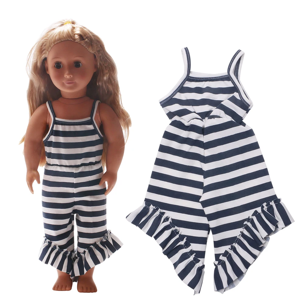 
New Fashion Doll Clothes Denim Jacket And T-shirt And skirt for 18 Inch Children best Birthday Gift Doll Accessories 