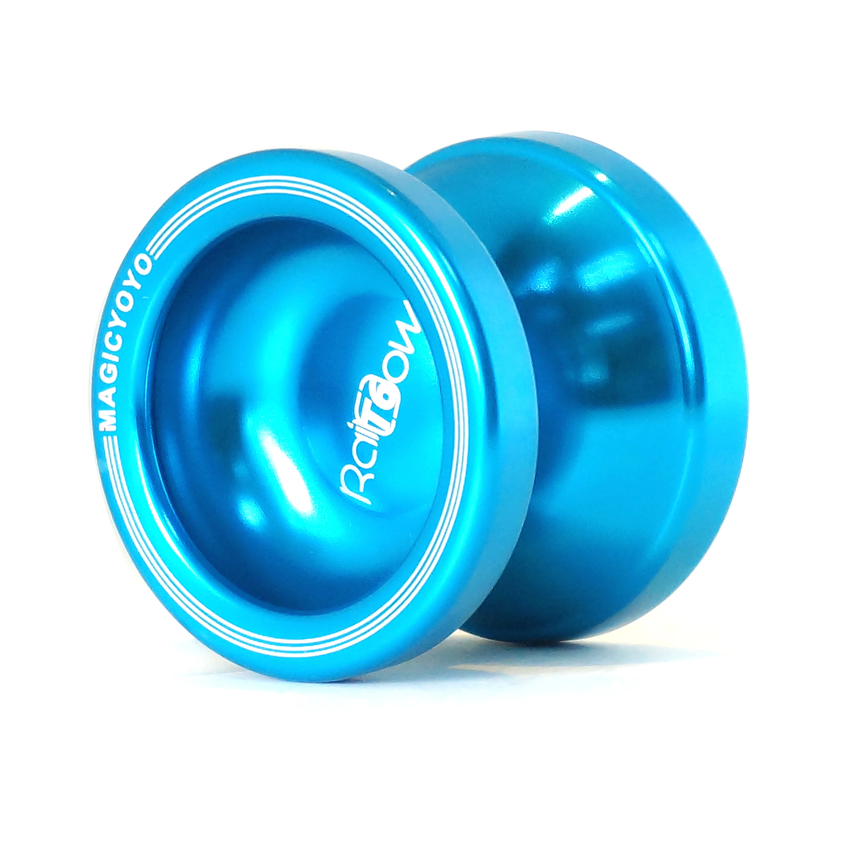 Профессиональный волшебный йо T6 неотзывчивый Yoyos Радужный металлический йо-йо из алюминиевого сплава 8 шариковых подшипников KK с веревкой для детей серебристый