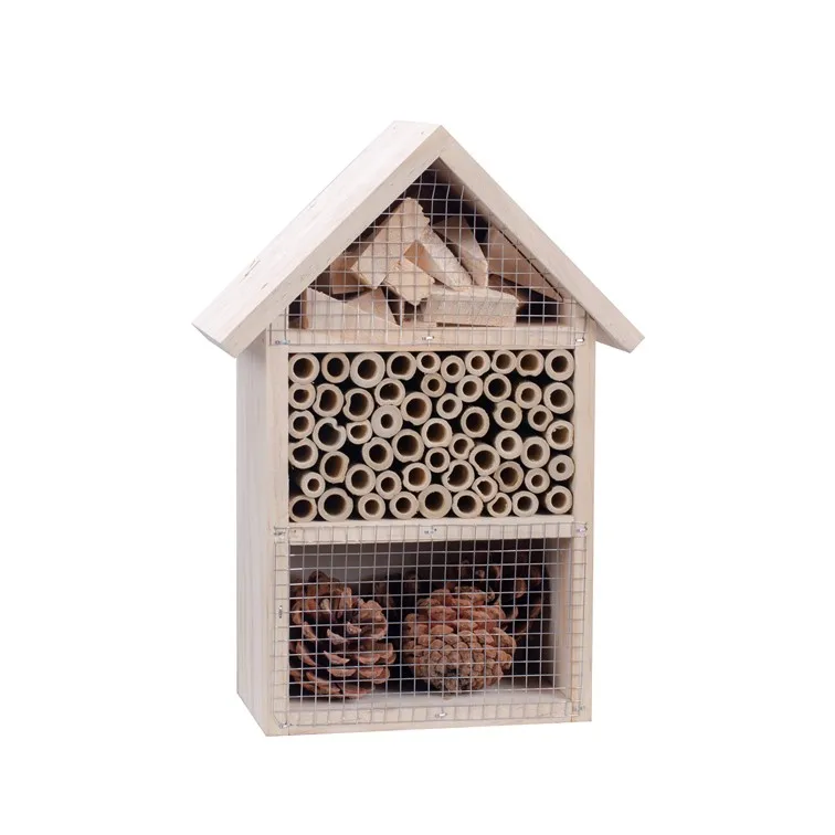 Garden Classic European style Lady bird home Wooden Bee House Wood Insect Hotel