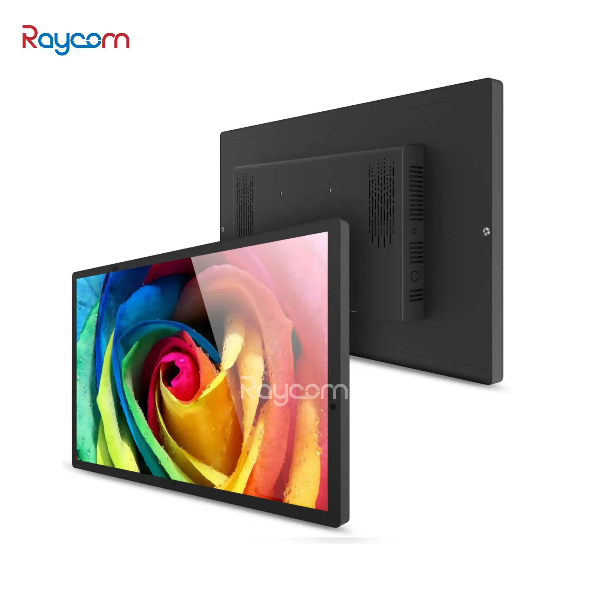 Android POE Wall Mount Tablet 10/13.3/15.6/21.5 Inch LCD Display Indoor Use Meeting Room Booking System Surrounding LED Light