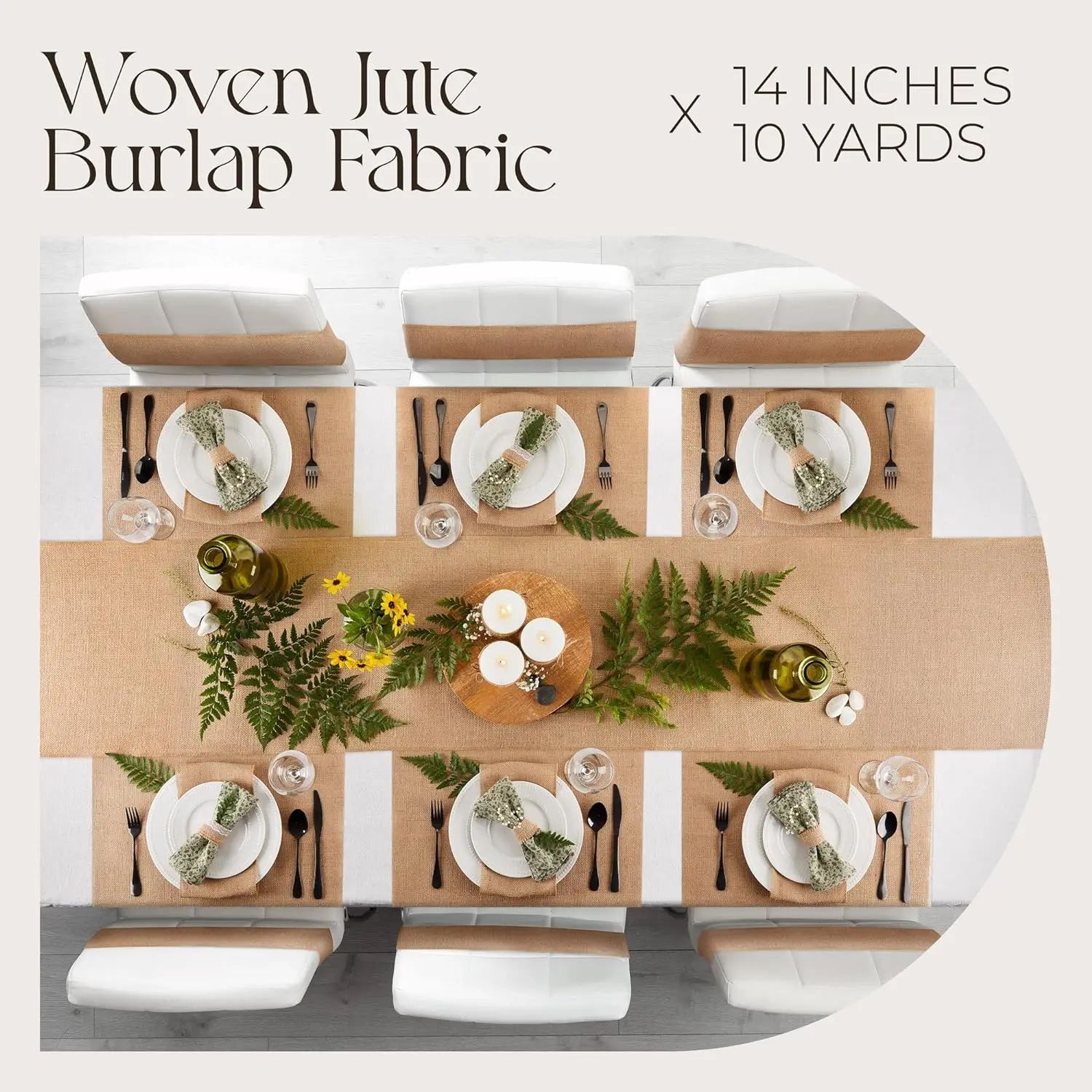 Burlap Table Runner Vintage 12 Inches10m 100% Jute Table Runner For Wedding