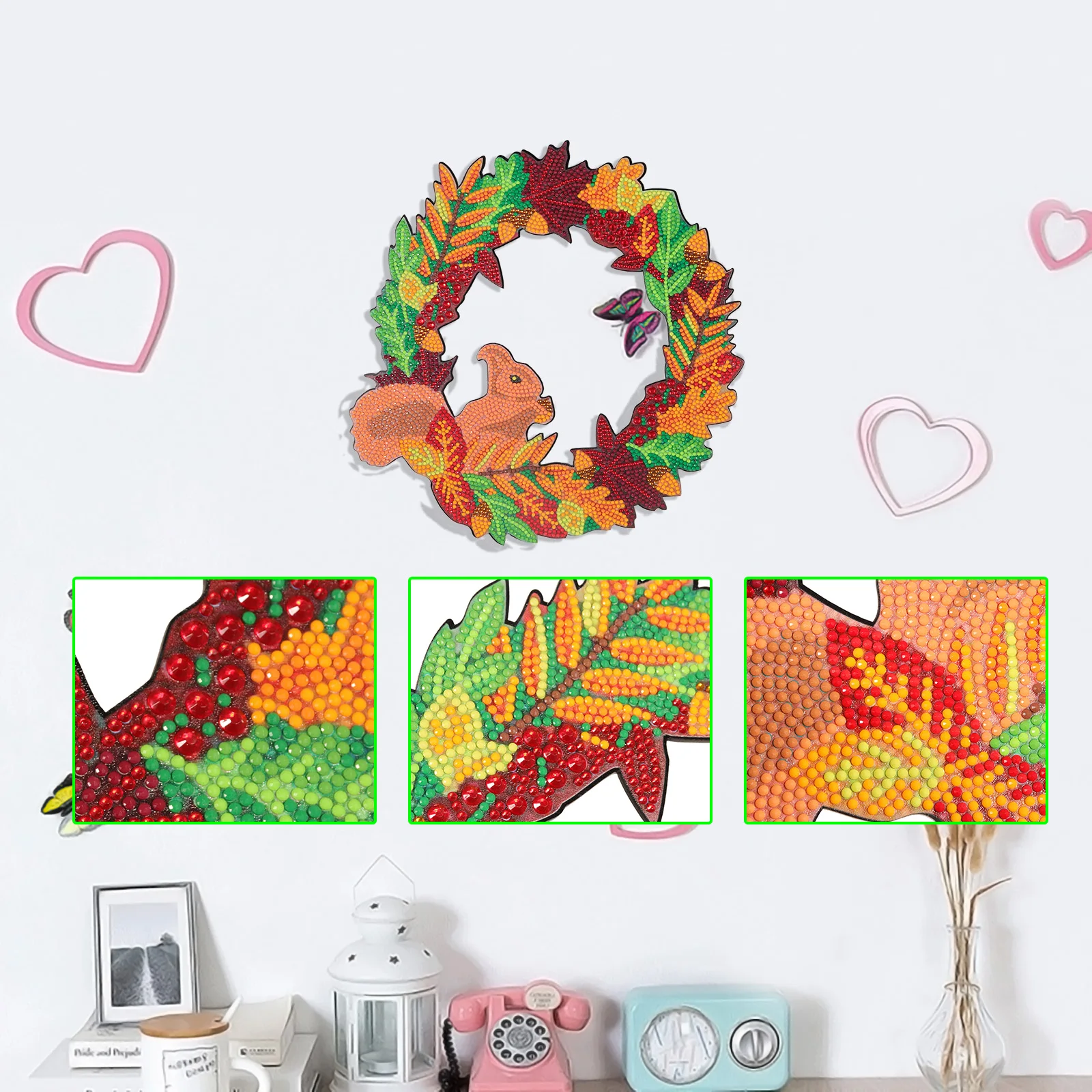 Новый DIY алмазная живопись венок комплект для дверей дома настенные украшения особой формы Дрель Алмазный Набор вышивания крестиком