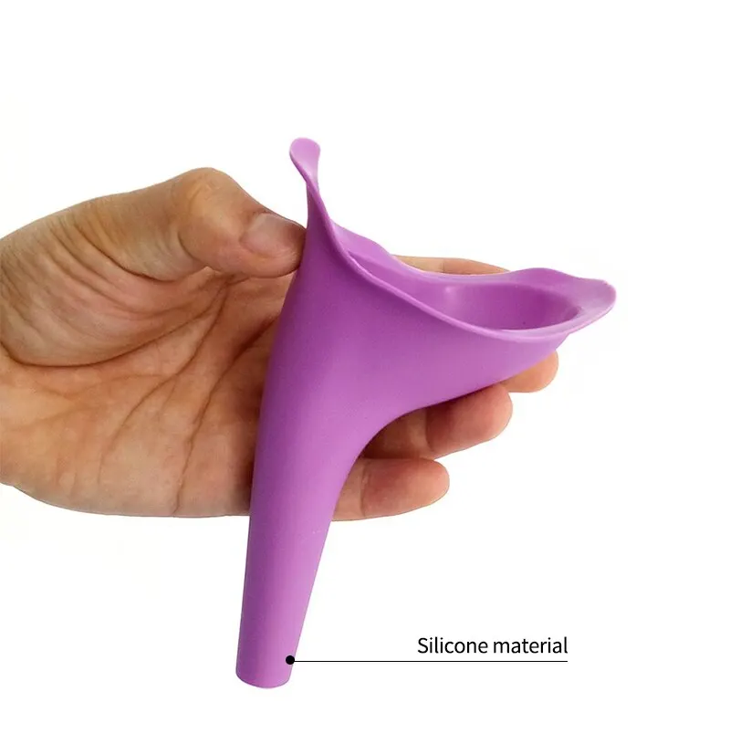 Standing Piss Portable Toilet Urinal Camping Tent Travel Toilet Female Urinal Female Pee Funnel Emergency Silicone Urinals