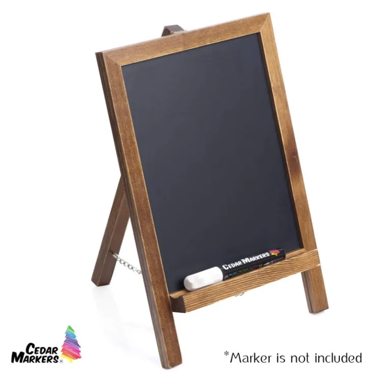 
Hot quality rustic natural rectangle brown small household blackboard breakfast chalkboard 