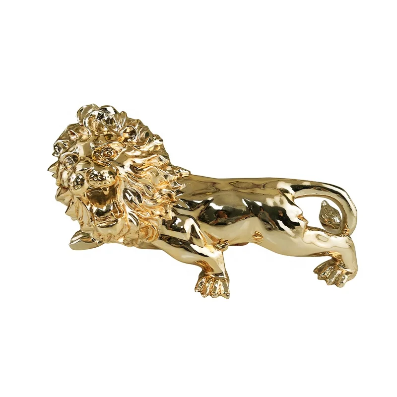 Resin animal decoration statue lion handicraft figurine sculpture statue for home