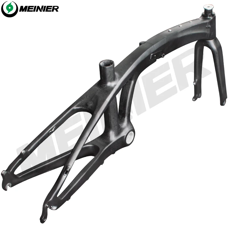 China Manufacturer Bicycle Parts 20 inch Carbon Fiber Folding Bike Foldable Bicycle FramesRoad 406/451mm