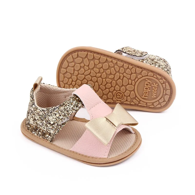 2024 New summer 0-2 years old infant flower baby girl sandal shoes oem soft sole toddler sandals