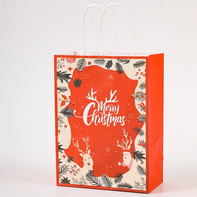 Wholesale Custom Luxury Craft Gift Brown White Packaging De Papel Printed Shopping Bag Kraft Paper Bags With Your Own Logo