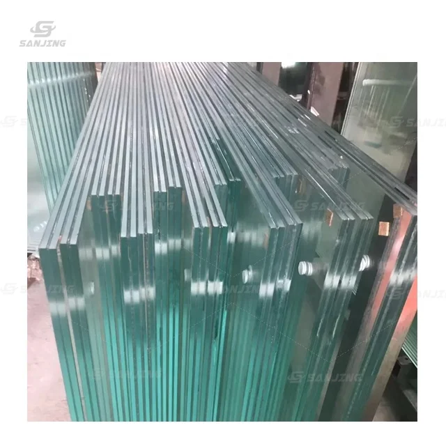 6mm, 8mm, 10mm, 16mm, 20mm, 30mm high quality factory straight out transparent laminated glass