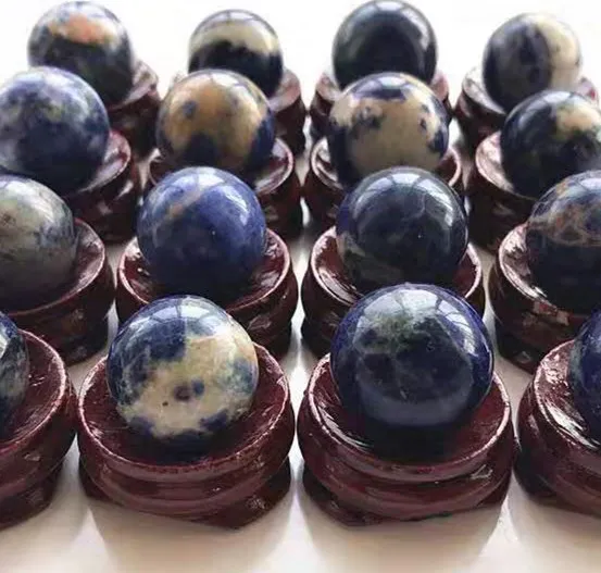Wholesale Natural Decorative Quartz Globe Polished Lapis Lazuli Crystal Ball