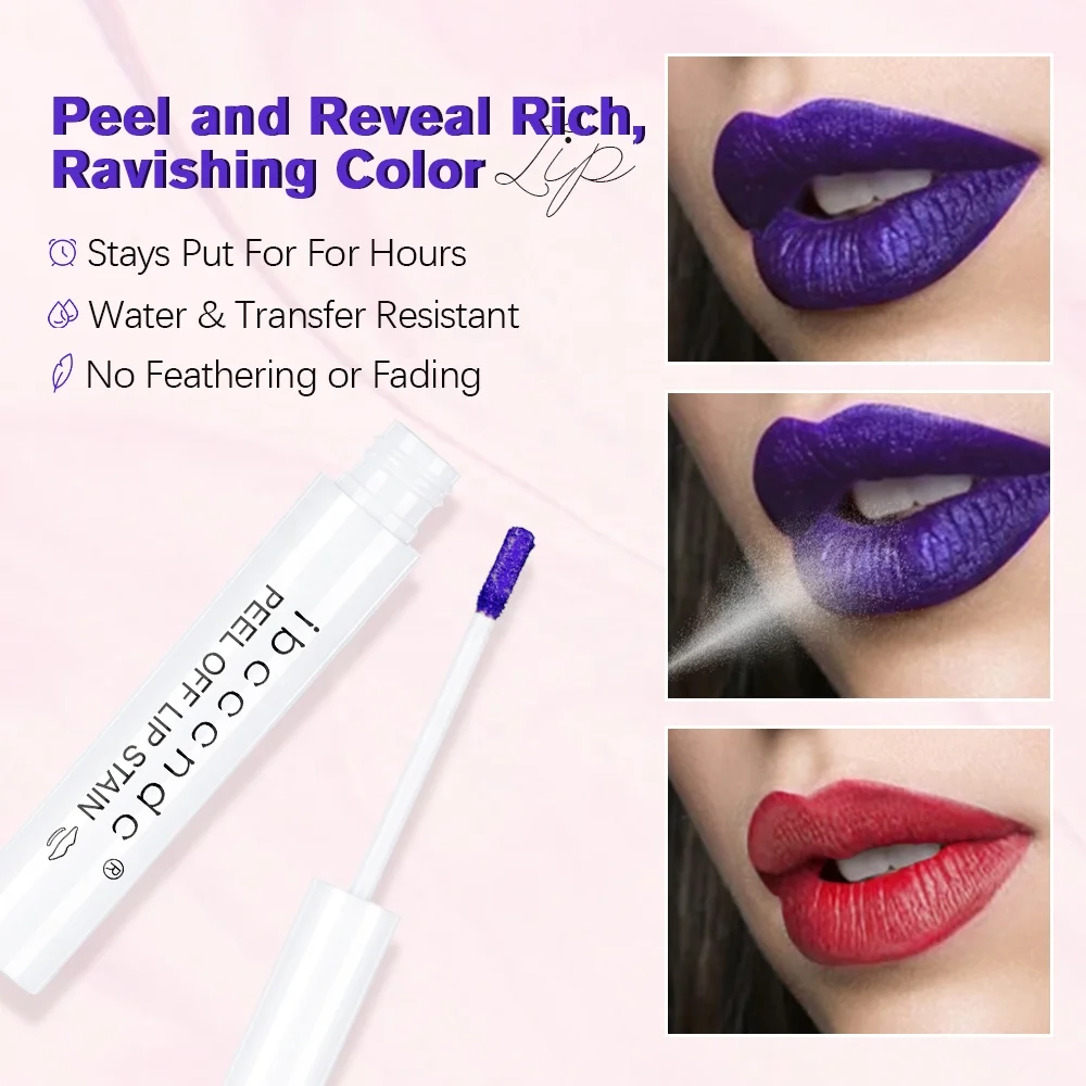 Amazing Hot Ibcccndc 2pcs Peel Off Lip Stain Lipstick Lip Activator Set Waterproof Non Sticky Lip Gloss Charm Lipgloss Kit