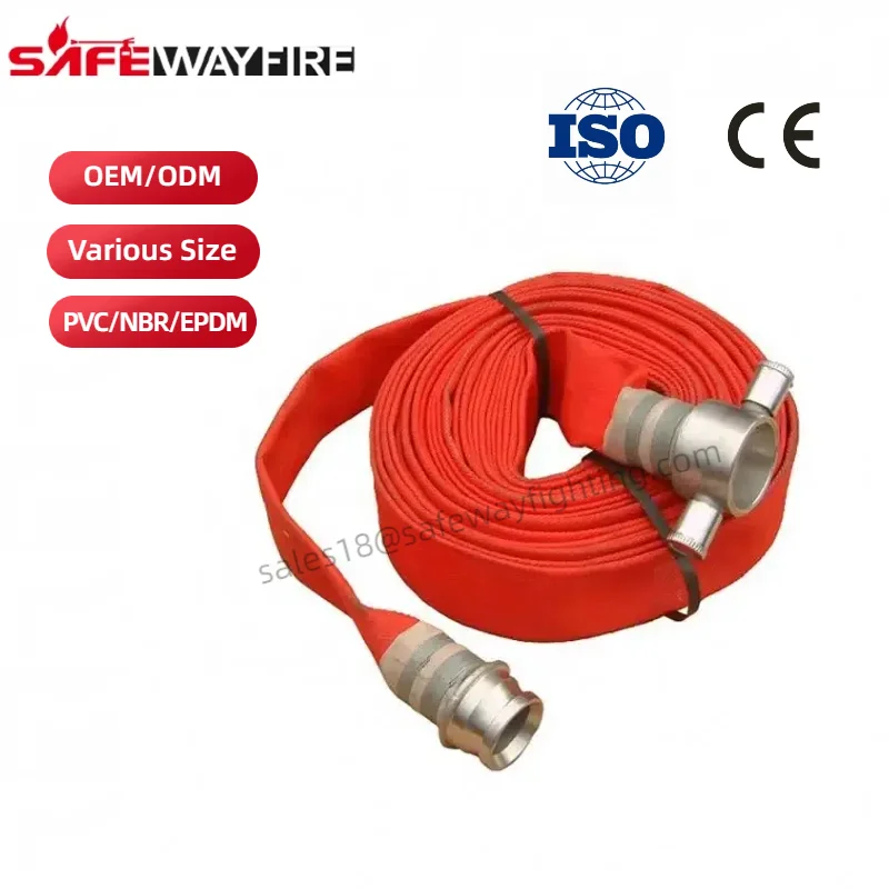 Safewayfire подкладка из ПВХ однокожный пожарный шланг 1 5 ' EPDM с муфтой для пожаротушения