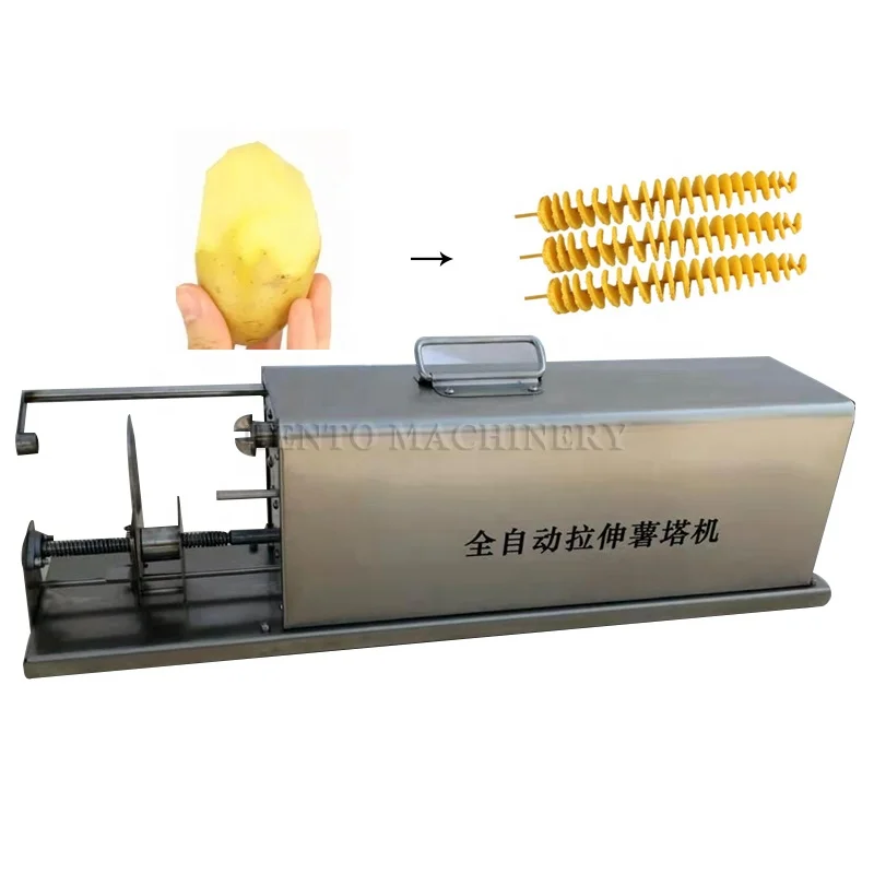 Durable Spiral Potato Cutter Machine Automatic Electric / Potato Snacks Machine / Potato Spiral Cutting Machine