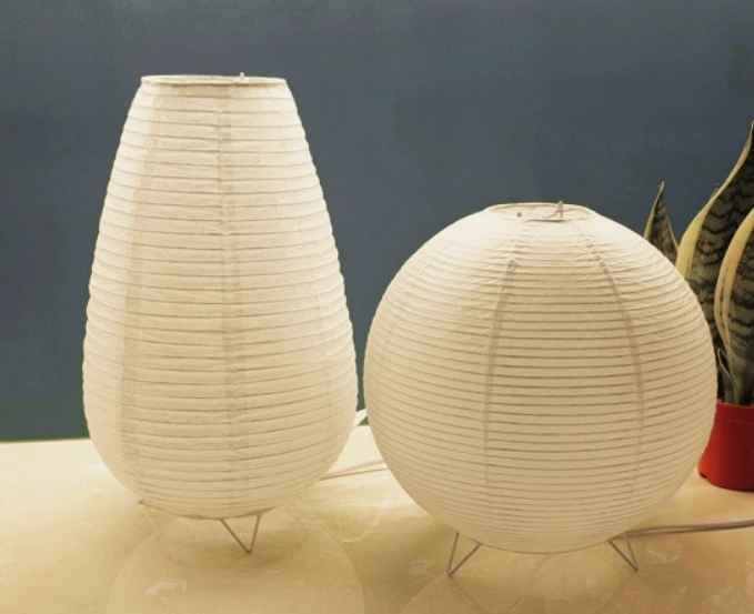 Nordic Modern LED Night Lighting Table Lamp Switch Control Paper Lantern for Living Study Bedroom Bedside Bed Room