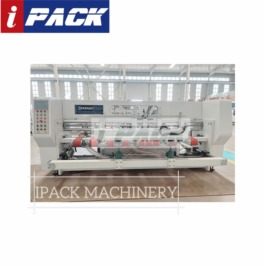 IPACK Factory Supply Automatic Folding Gluing Stitching Machine Corrugated Carton Box Forming Machine