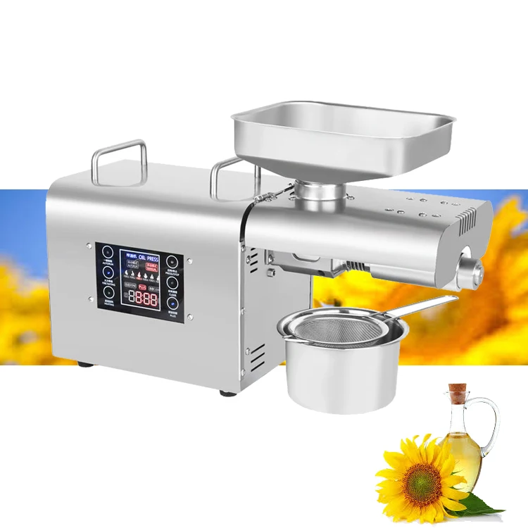Household Mini Cooking Oil Extractor Plant Soybean Sunflower Oil Pressers