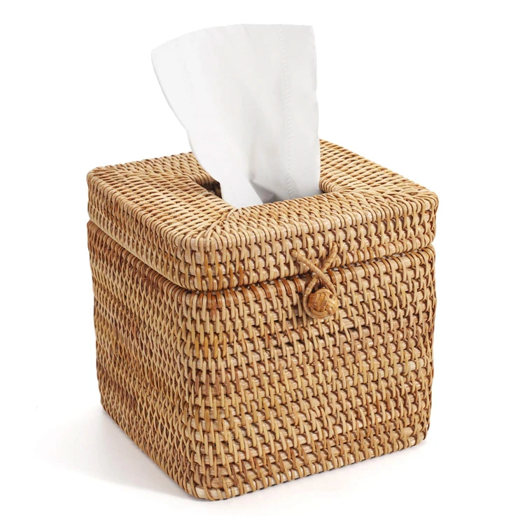 Tissue Box Case Cover Holder Rattan in Bus Big Tin Car for Set Storage Diy the 2022 Fine Cube Cute Kids Face Logo Baby Boho Bulk