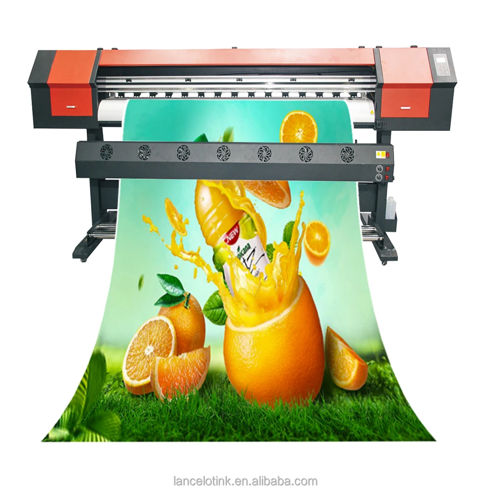 large format eco solvent printer with 1.8m format  high quality eco solvent inkjet printer xp600 eco solvent printer