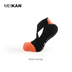 Anti Slip Socks Custom Non Slip Soft Silicone Sole Women Straps Grip Yoga Socks