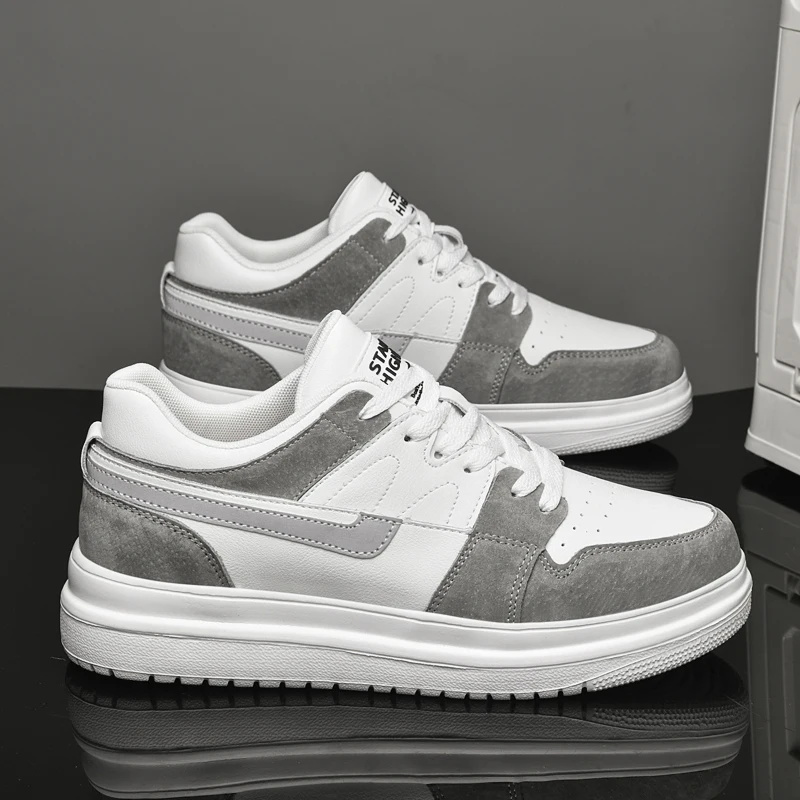 2024 New Fashion Custom Brand Shoes Men High Quality Casual Sneakers Sporty Lightweight Thick Sole Custom Casual Men Shoes