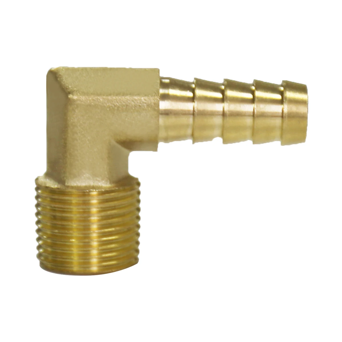 BMAG Factory 1/2' 3/8' NPT Female Hose Barb Elbow Brass Hose Barb x Male NPT 90 Elbow Pipe Adapter