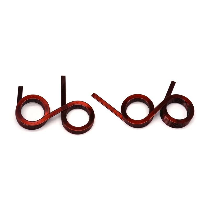 High Quality Customized Two Circles Same Direction Unique Oval Shape Red-brown Copper Inductor With Oval Design Spring