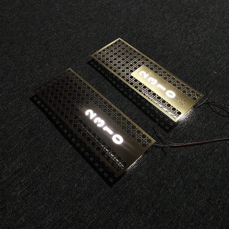 Nonluminous Acrylic Led Room Number Door Signs With ADA Braille