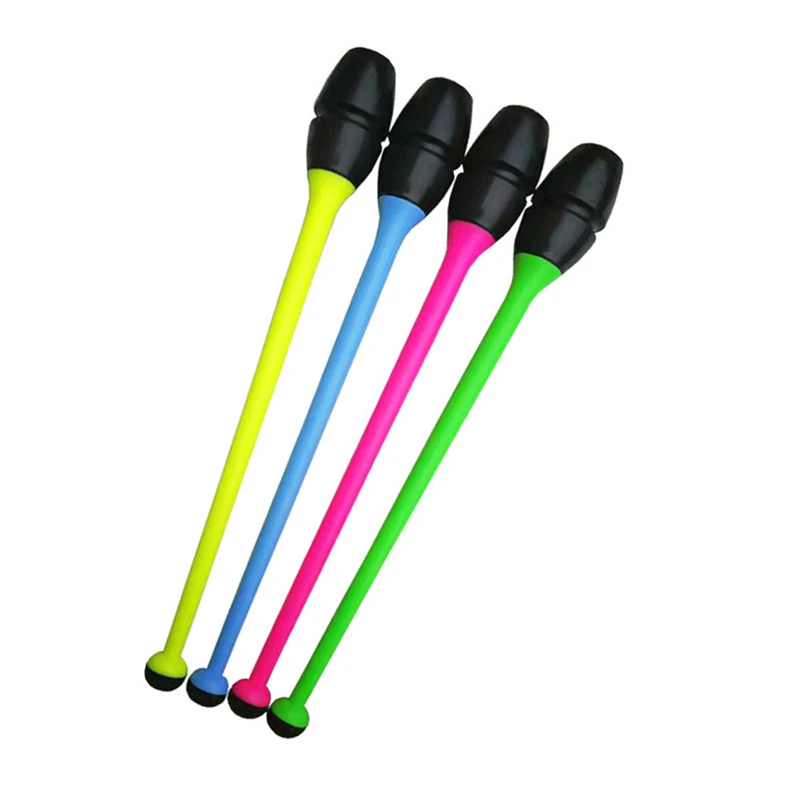 High Quality Different Sizes Rhythmic Gymnastics Rubber Clubs Gymnast Holding Maces