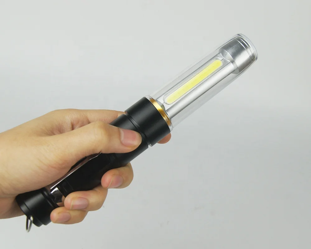 
Multifunctional aluminum led flashlights handheld strobe led torch light with magnetic and red light 