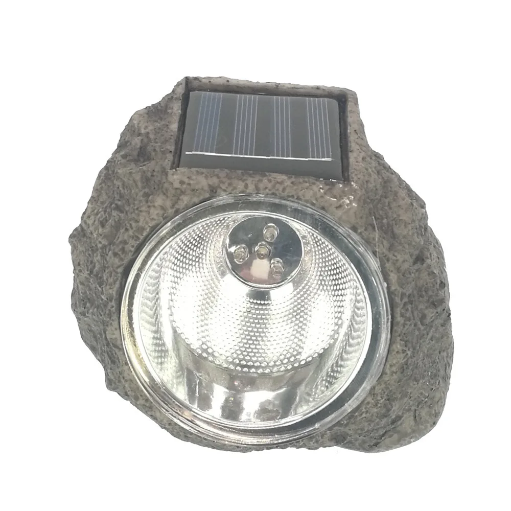 LED Solar Garden Resin Rock Stone Light Outdoor Waterproof Induction Solar Lawn Lamps LED Garden Lights