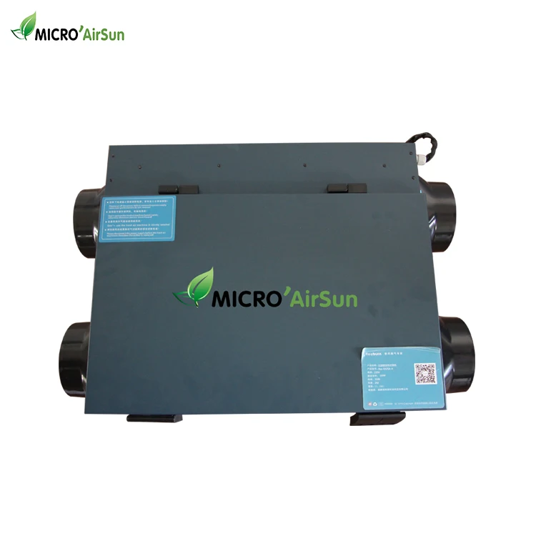 
Auto H12 filter centralized air energy recovery exchange system for buildings ventilation 