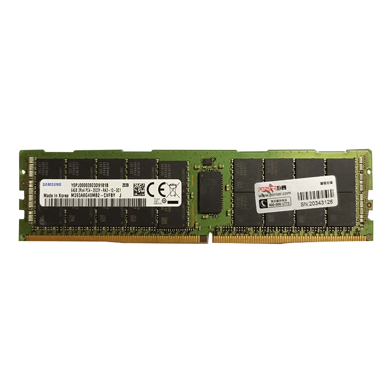 Used Reg ECC Server RAM 8G 16G 32G 64G 128G 2133 2400 2666 2933 3200MHz DDR4 RDIMM Server Memory