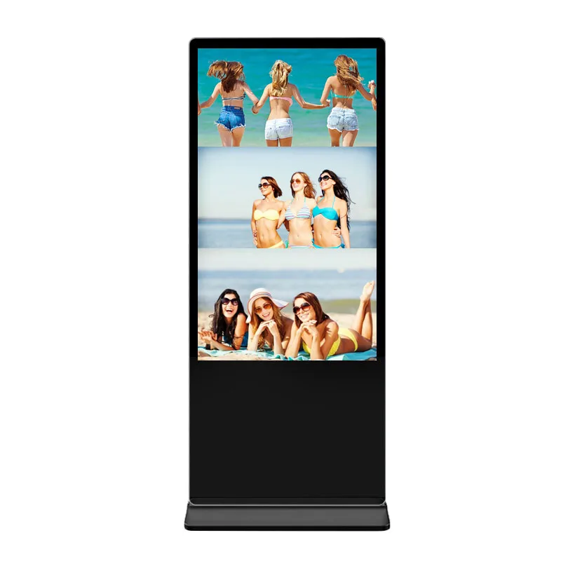 Напольная цифровая вывеска ЖК сенсорный экран Реклама киоск 4k Вертикальная рекламная машина