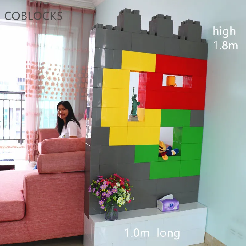 Modern Customized DIY Plastic Building Blocks Commercial Office Furniture Partition Wall divider