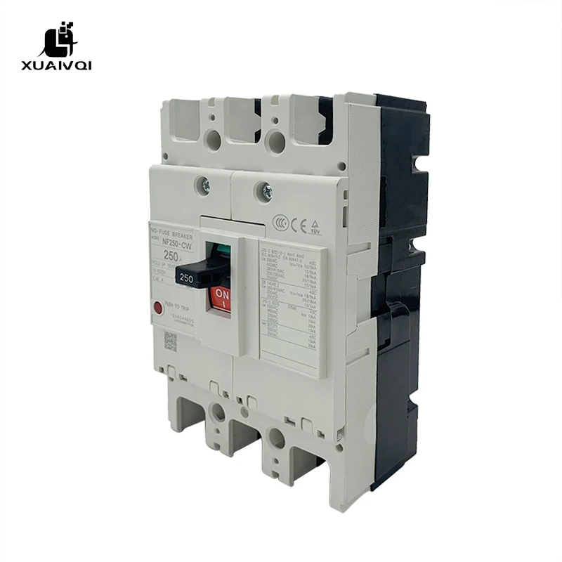 3-канальный NF250-CW 100A 250A MCCB выключатель