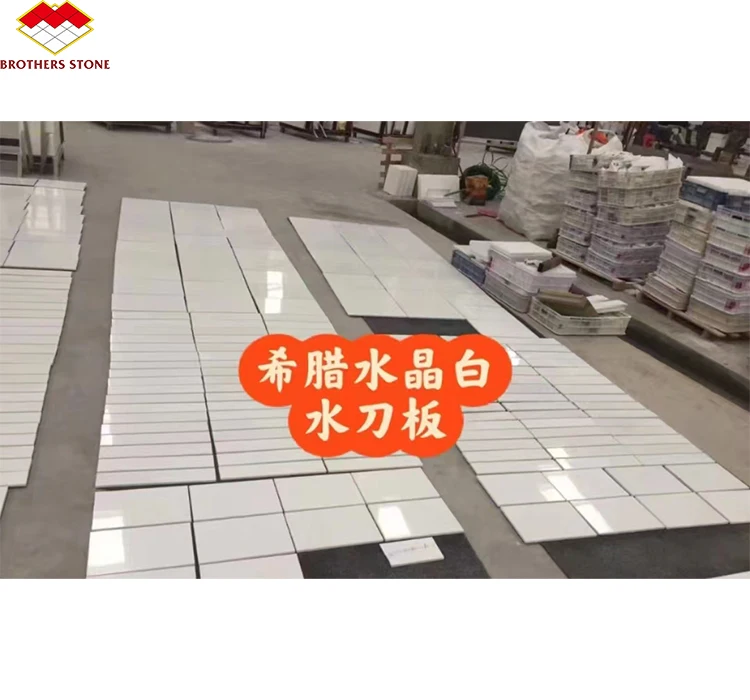 Polished Greece White Thassos Marble Big Slab Modern Natural Stone  For Outdoor Indoor Wall Bathroom Floor Tile