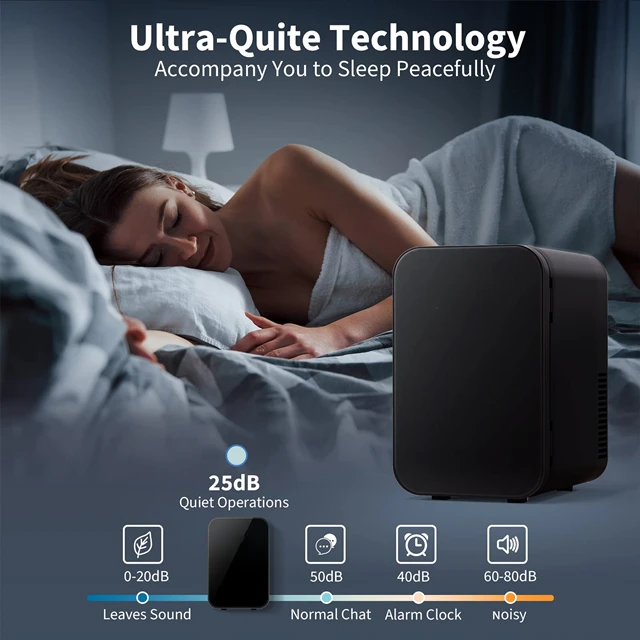 Portable Mini Cosmetics Refrigerator Cooling Heating Freezer with Makeup Black Mini Fridge