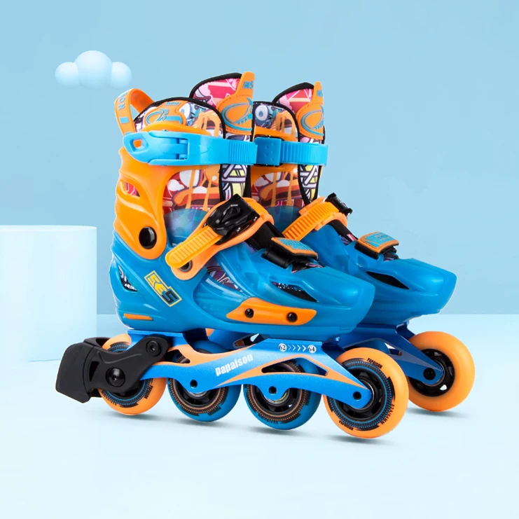 Professional freestyle roller aggressive inline slalom skates  PU wheels back size adjustor