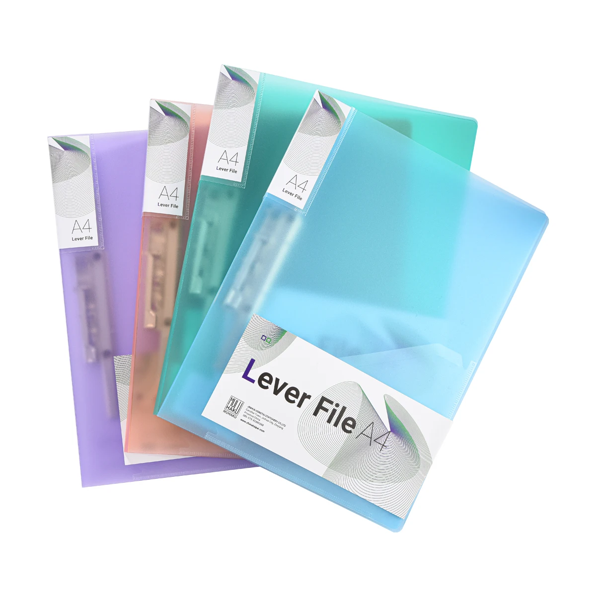 Одиночная прочная цветная папка формата А4 из ПВХ с пружинным зажимом для школы