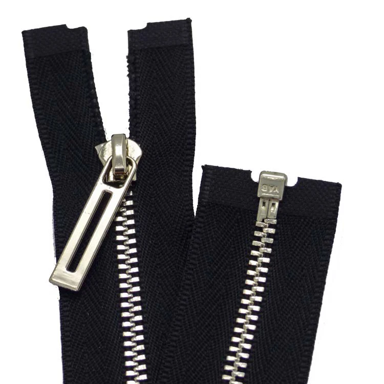 Factory Cheap Custom 3# 4# 5# 8# 10# Brass Separating Zipper Metal Zip for Hoodies/Jeans/Jackets/Handbag Garment Zipper