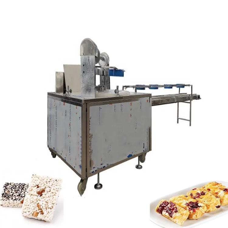 Factory direct candy rice grain bar pressing making machine/corn peanut bar almond pie/Cereal Bar Nut Cereal Bar forming machine