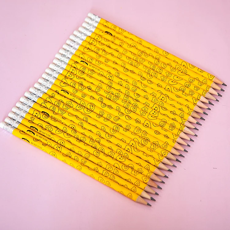 low MOQ professional round wooden black sketch pencil art tool set for drawing sketching HB/2B in stock