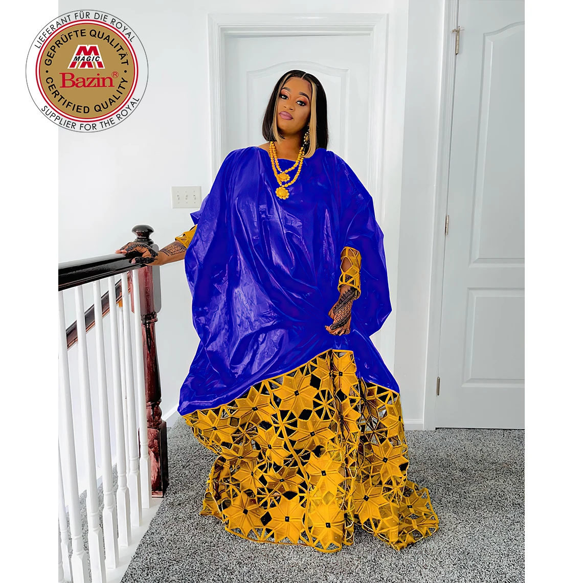 Flower Pattern Black Bazin Riche Dresses For African Nigeria Noble Women Party Evening Gowns Guipure Dashiki Long Dresses