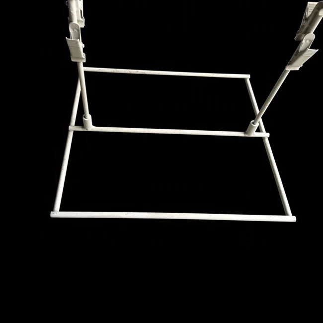 Removable Two- post snack food clip strip display shelf